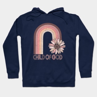 Child of God Boho Rainbow with Daisy Hoodie